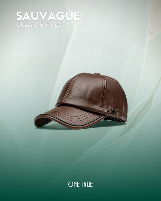 .GORRA EN CUERO / MARRON